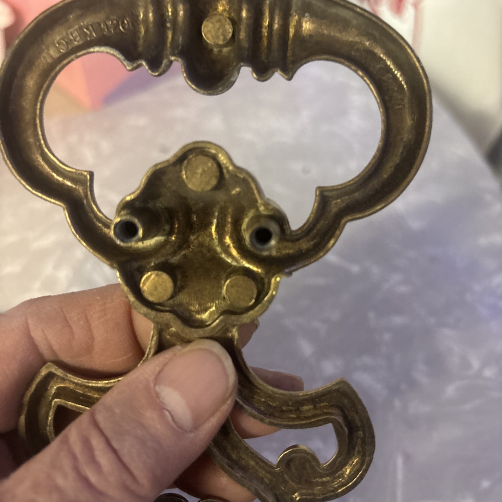 Vintage KBC Drawer Door Pulls Knobs Handles Hollywood Regency Ornate
