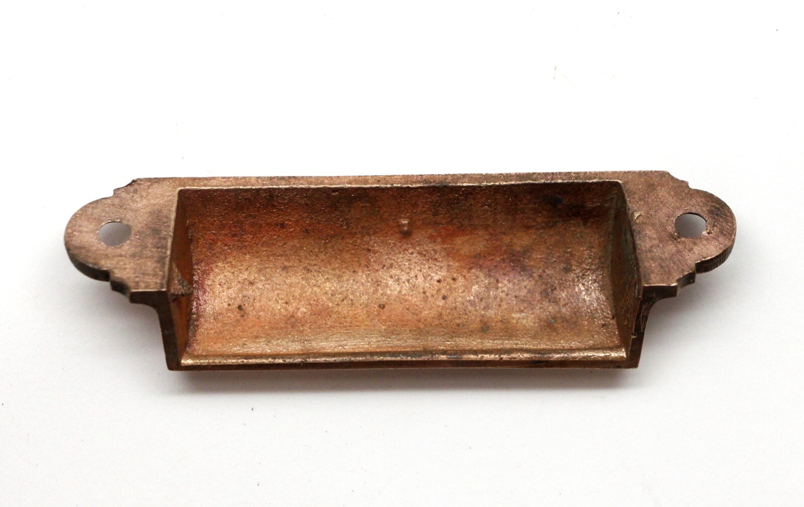 Antique 3.75 in. Traditional Polished Brass Bin Pull