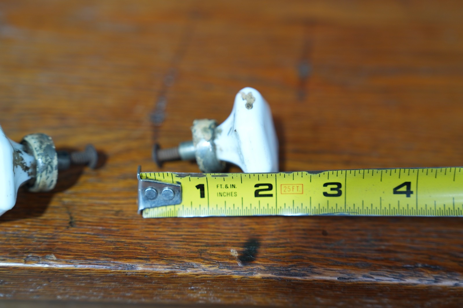 Vintage Dental Medical Cabinet Milk Glass Drawer Knob Pulls Hex Shape Hardware