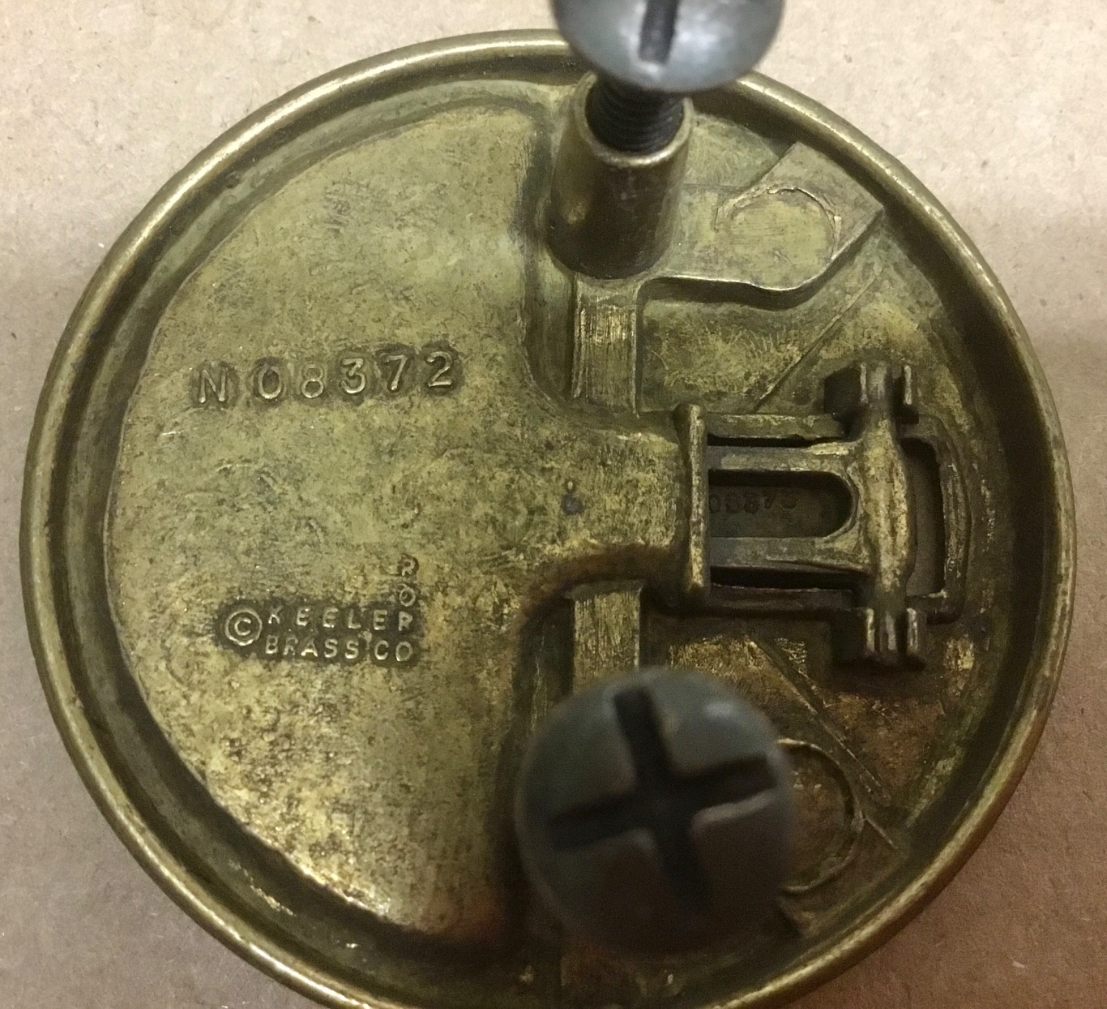 Vintage Campaign Style Furniture Pulls No. 8372 Keeler Brass Co.