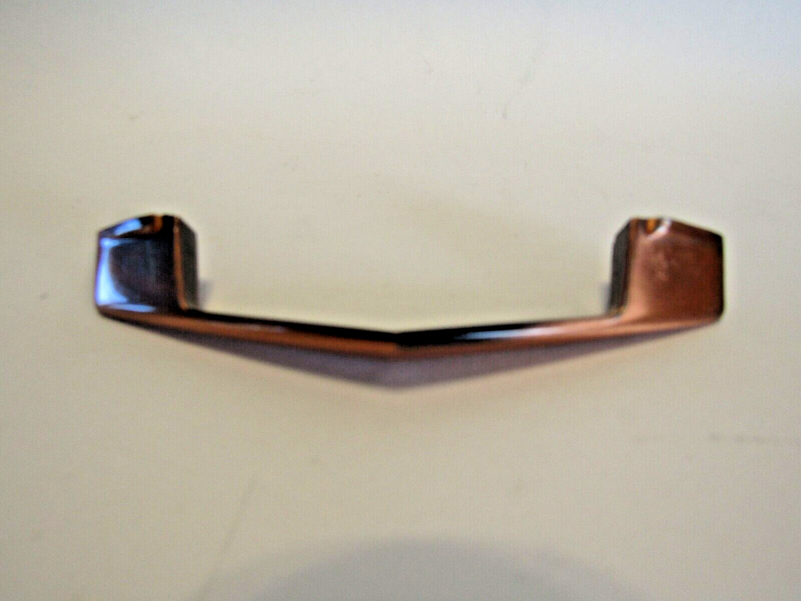 Vintage Nos Antique Copper Chevron Drawer Pull Cabinet Door Handle Ajax