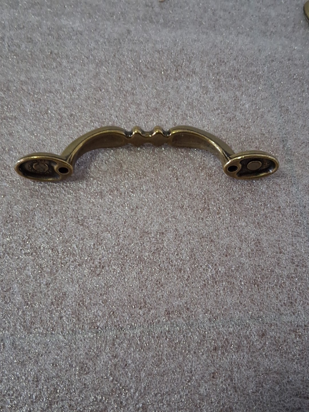 2-Vtg Brass Amerock Cabinet Drawer Pulls 1303 4.75″ 3″ C Salvaged