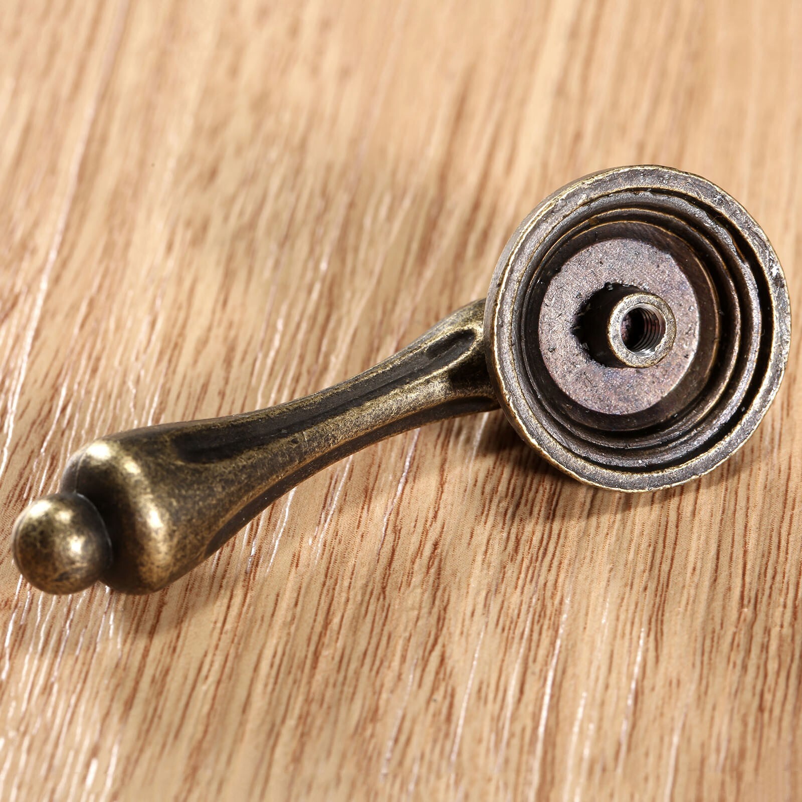 Antique Brass Drawer Pulls Handles Teardrop Vintage Cabinet Knobs