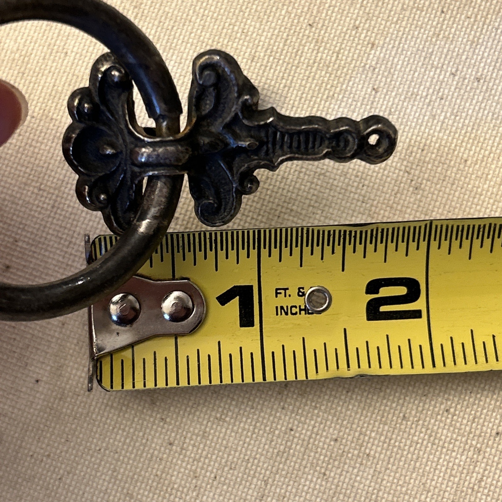 Antique Vintage KBC Keeler Brass Co G-136 – Bronze Drop Ring Bail Drawer Pull