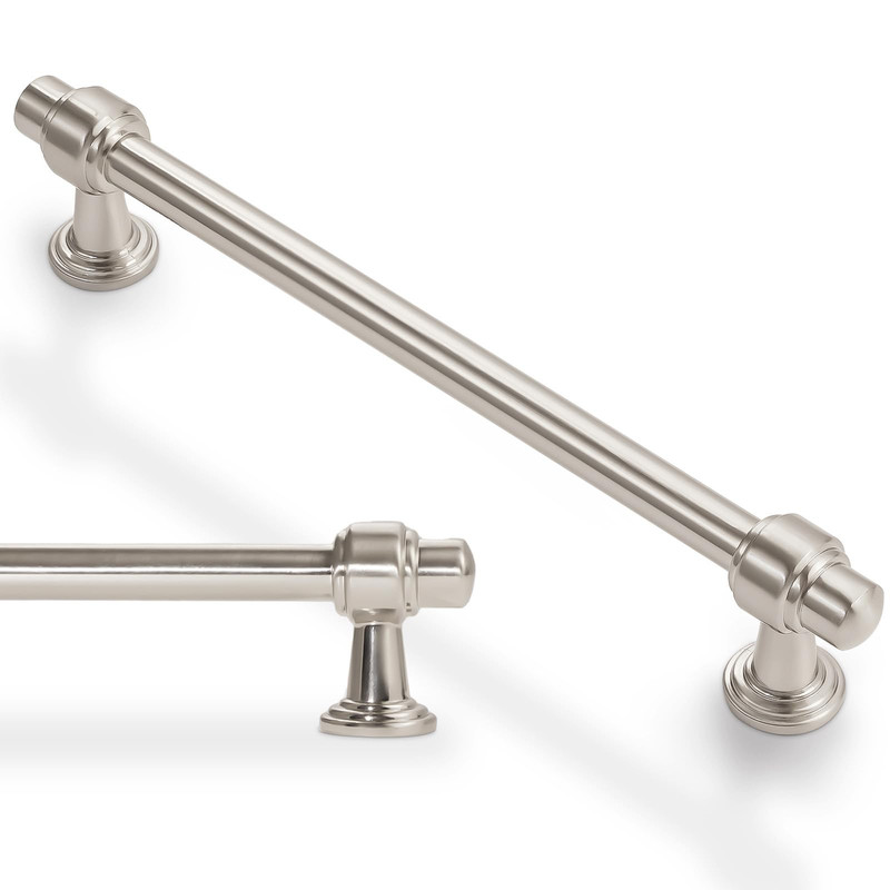 Bukobyhe 30 Pack 5 Inch Kitchen Cabinet Handles Brushed Satin Nickel Cabinet