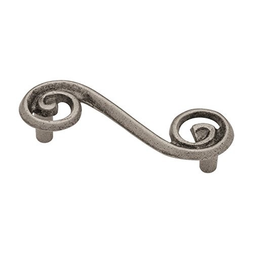 Franklin Brass 3-Inch S Swirl Cabinet Pull, Pewter, Decorative Hardware