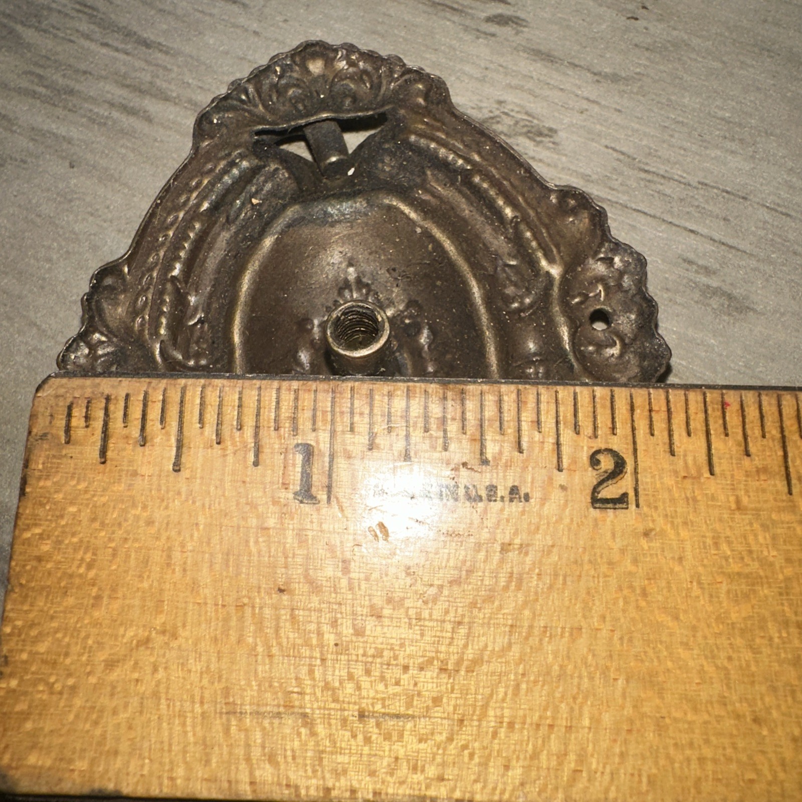 3 Antique Drop Handle Drawer Pulls. Beautiful Details & Patina!