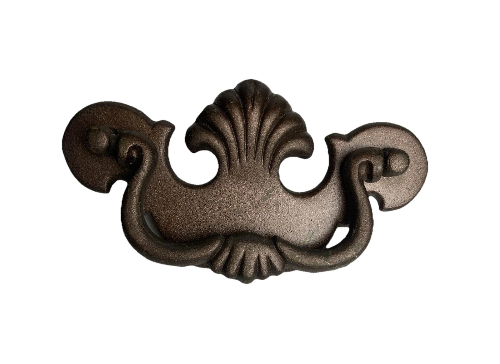 Vintage Antique Brass Chippendale Batwing Bail Drawer Pulls Set Of 4 Patina