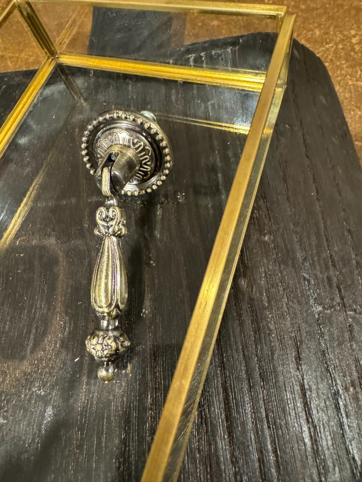 antique Brass Teardrop Pull Tear Drop Drawer Bronze Furniture Knob handle door