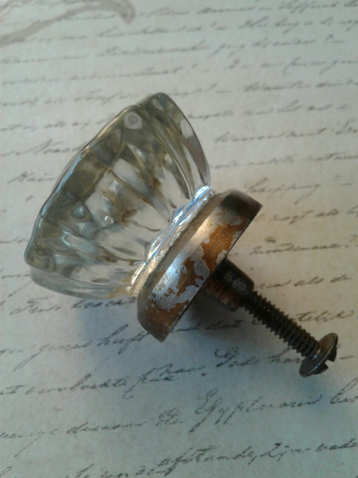 Vintage Antique Drawer Handle Crystal Glass Cabinets Door Knobe