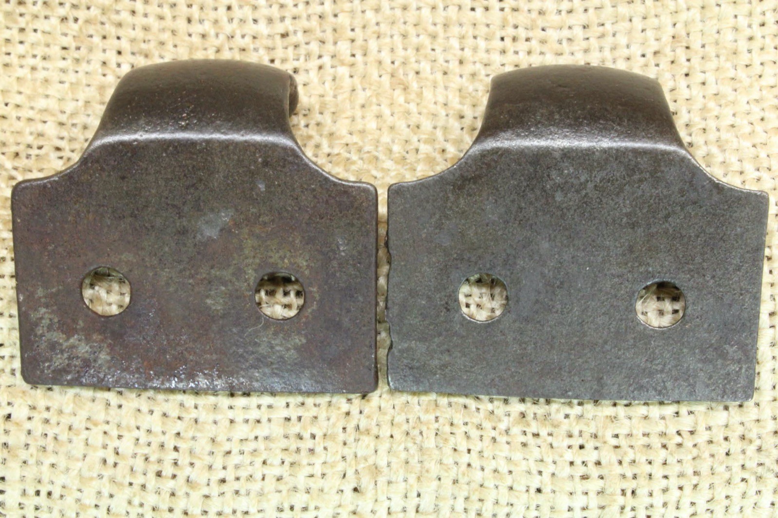 2 Old Window Sash Lifts Pulls Restored Cast Iron Ornate Victorian Ferns Scroll