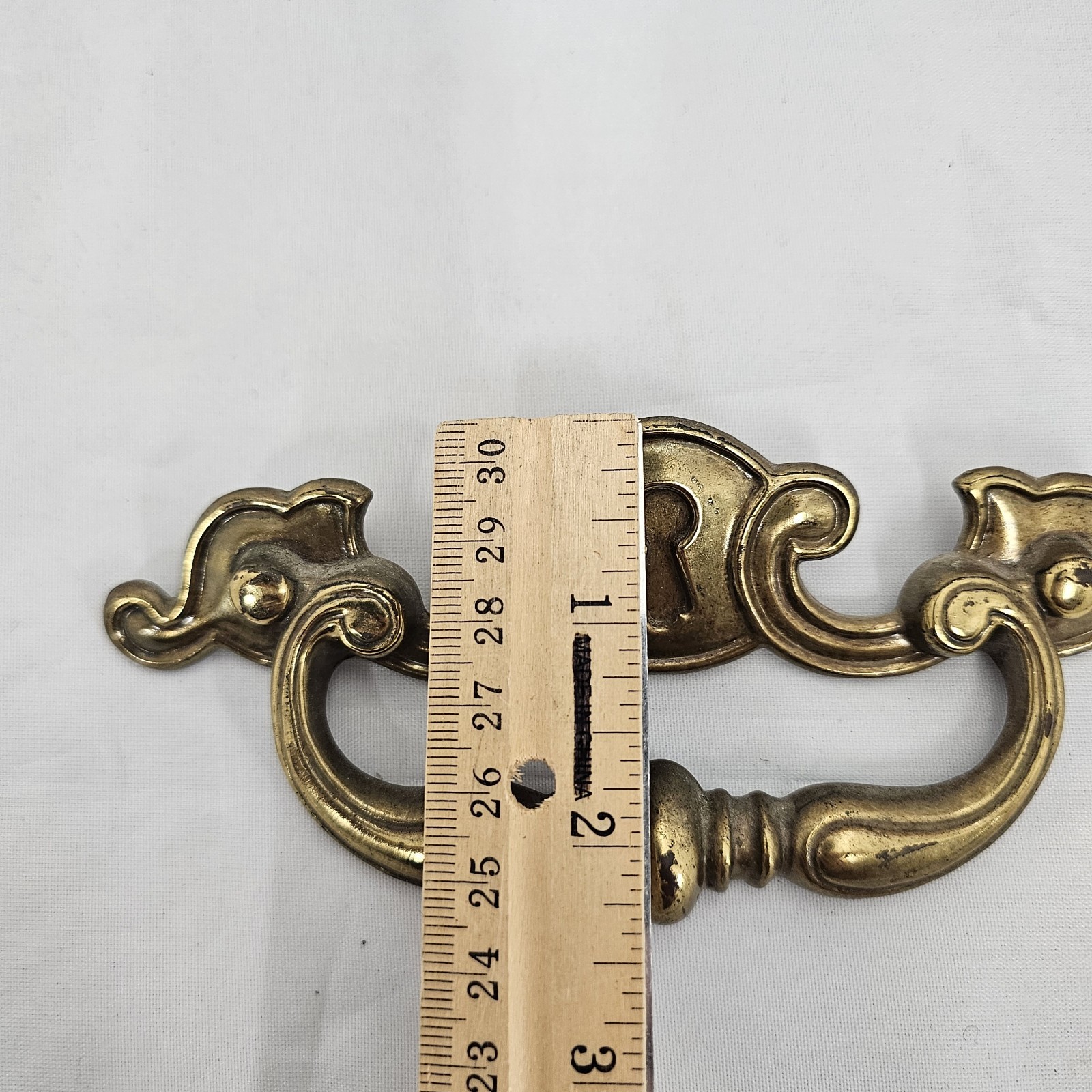 Keller Brass Co N-14636 Drawer Pulls Handles 6″ x 2-1/2″ Holes 5″ Apart Set of 4