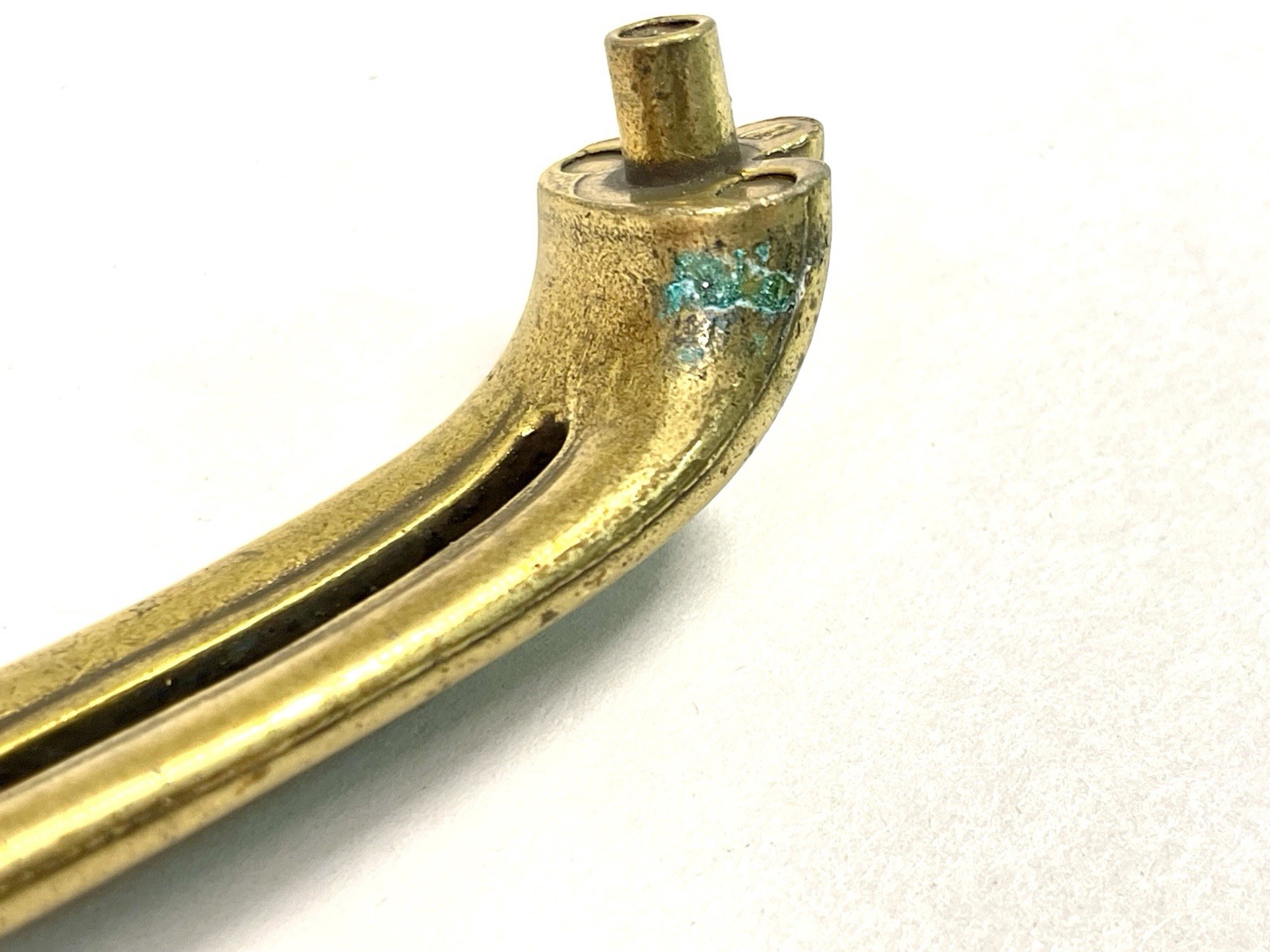 KBC Keeler Brass Co Vintage Drawer Pull Fixed Handle MCM 4.25″ OCB lot#1908