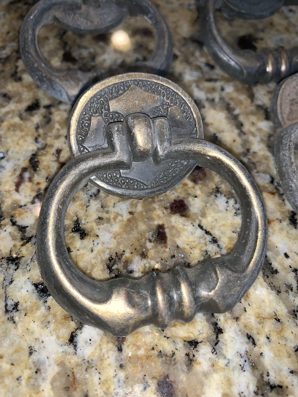 Vintage TOYO Japan Ornate Brass Drawer Cabinet Pull Knob 1026 (18 Available)