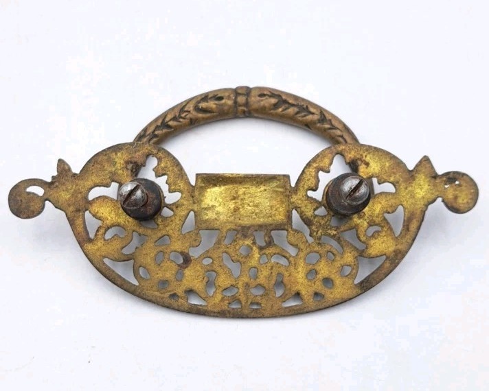Antique Drop Bail Pull Drawer Cabinet Cupboard Handle Ornate Eastlake Hardware