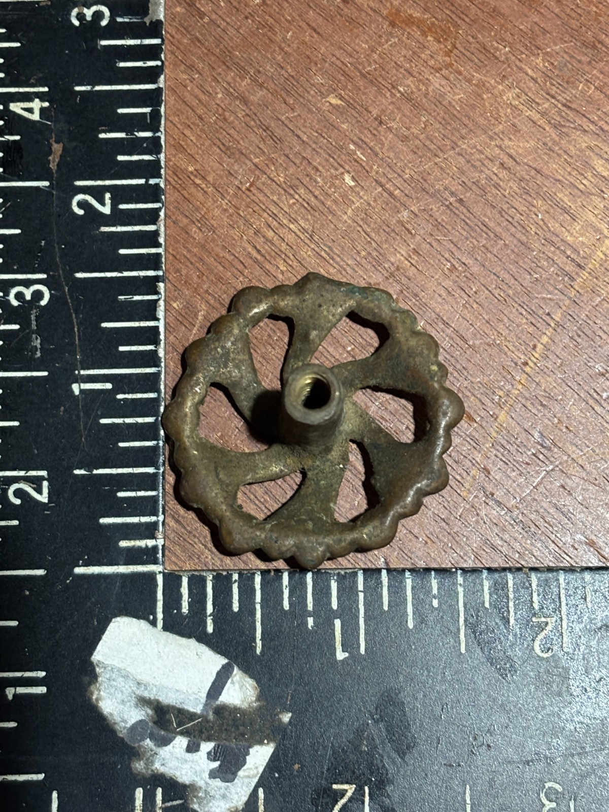 Pair Of Vintage Antique Ornate Round Cabinet Knob Drawer Pulls 1 1/2 Inch
