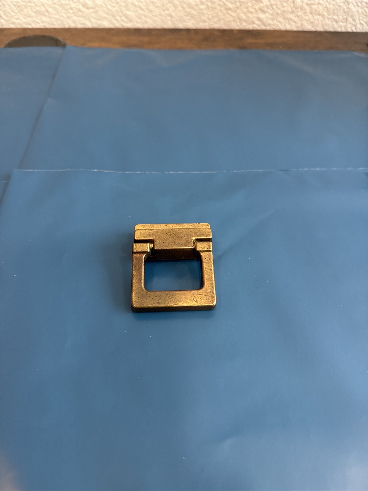 Drexel Woodbriar Drawer Pull Square Brass Vintage Bail Dresser Hardware