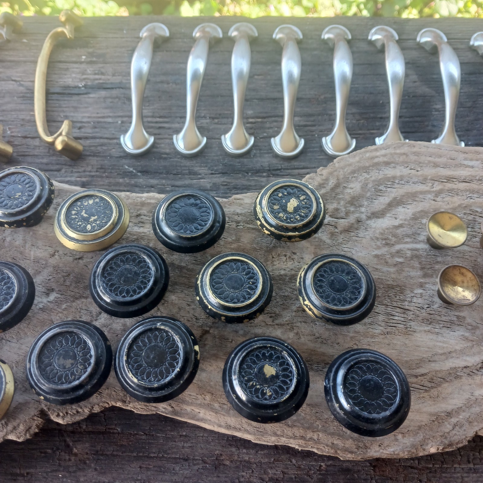 41 PCS Antique Brass Drawer Pull Hardware Cabinet Door Knob Metal Nickel Vintage