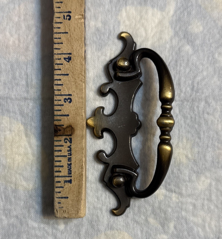 3 Vintage Amerock 152-1 Batwing Drawer Pull Handles 4.75” Long