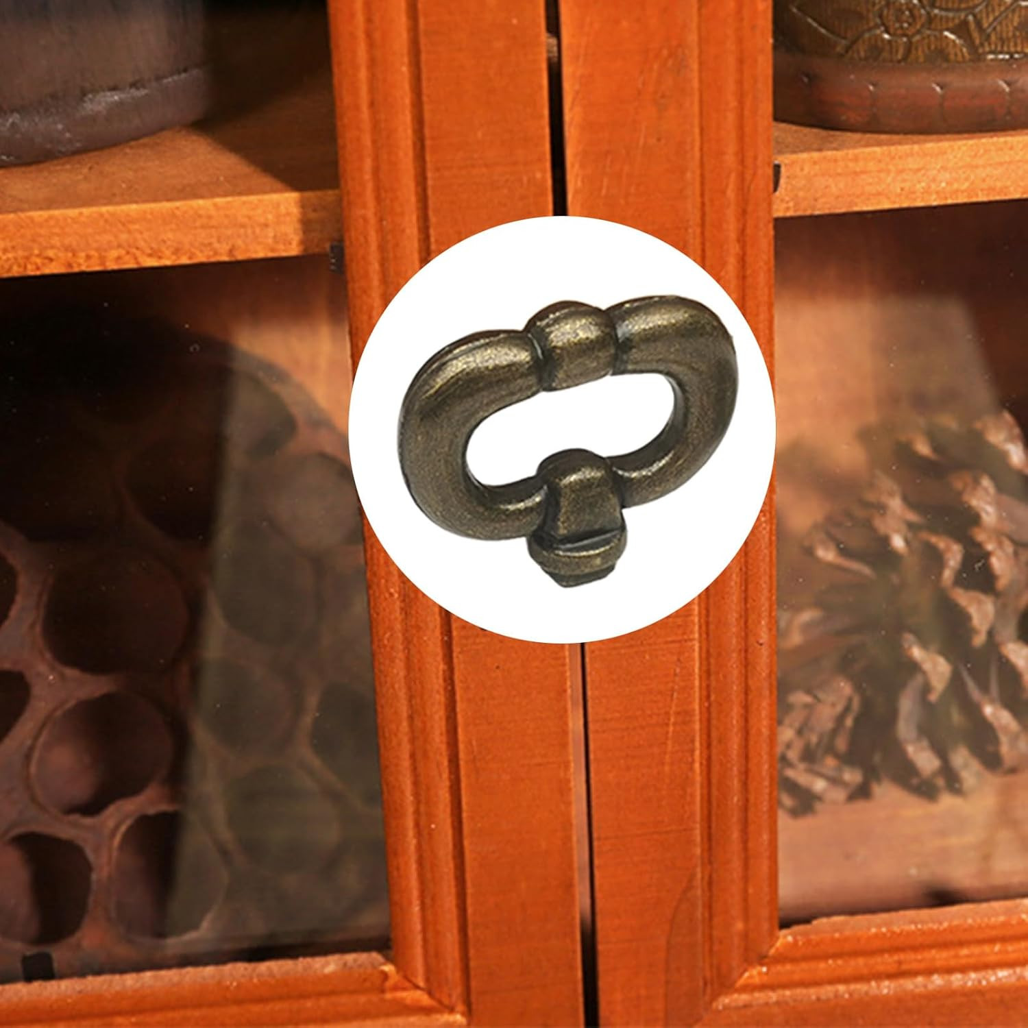 2PCS Vintage Style Drawer Knob Ring, Black Antique Bronze Ring | Furniture