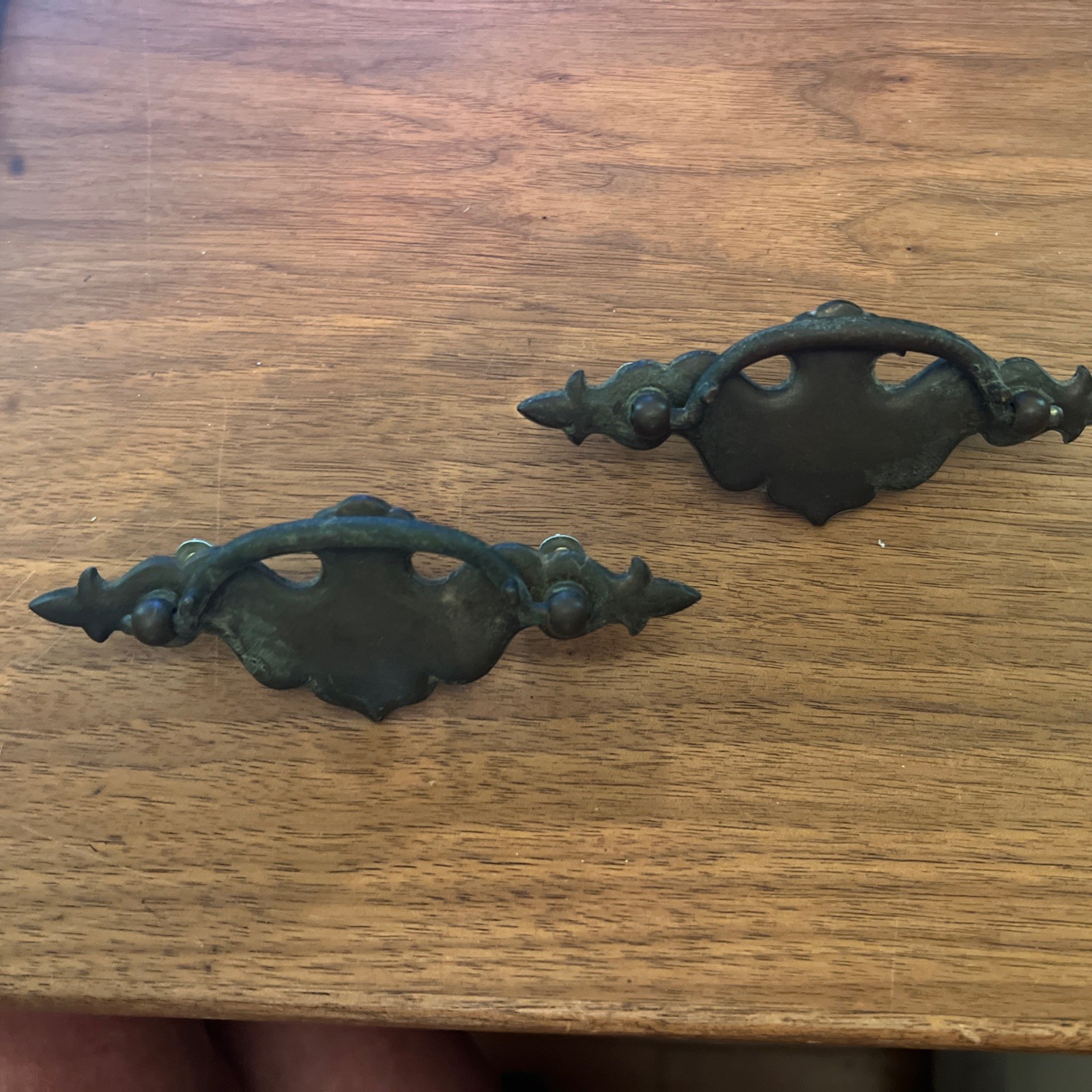 Pair Of Ethan Allen Brass Drawer Pulls Handle Hardware KBC K12857 1960’s-1970’s