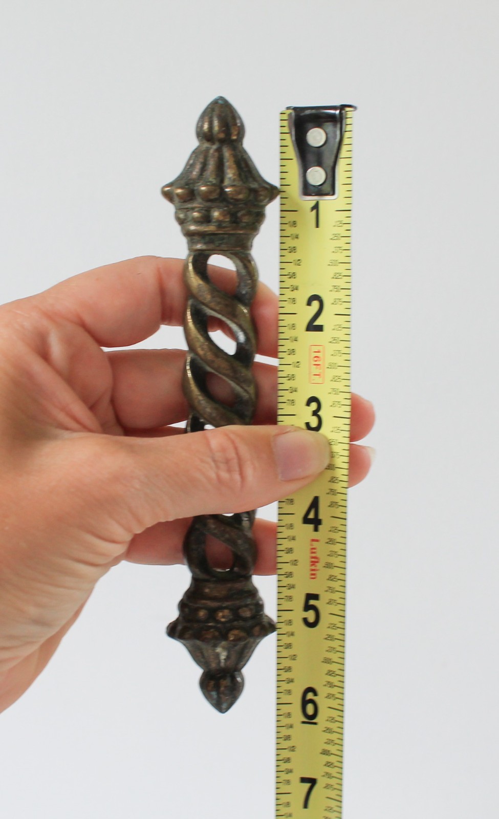 Vintage KBC Neo Classical Twist Brass Drawer Pulls – Set of Four 6″
