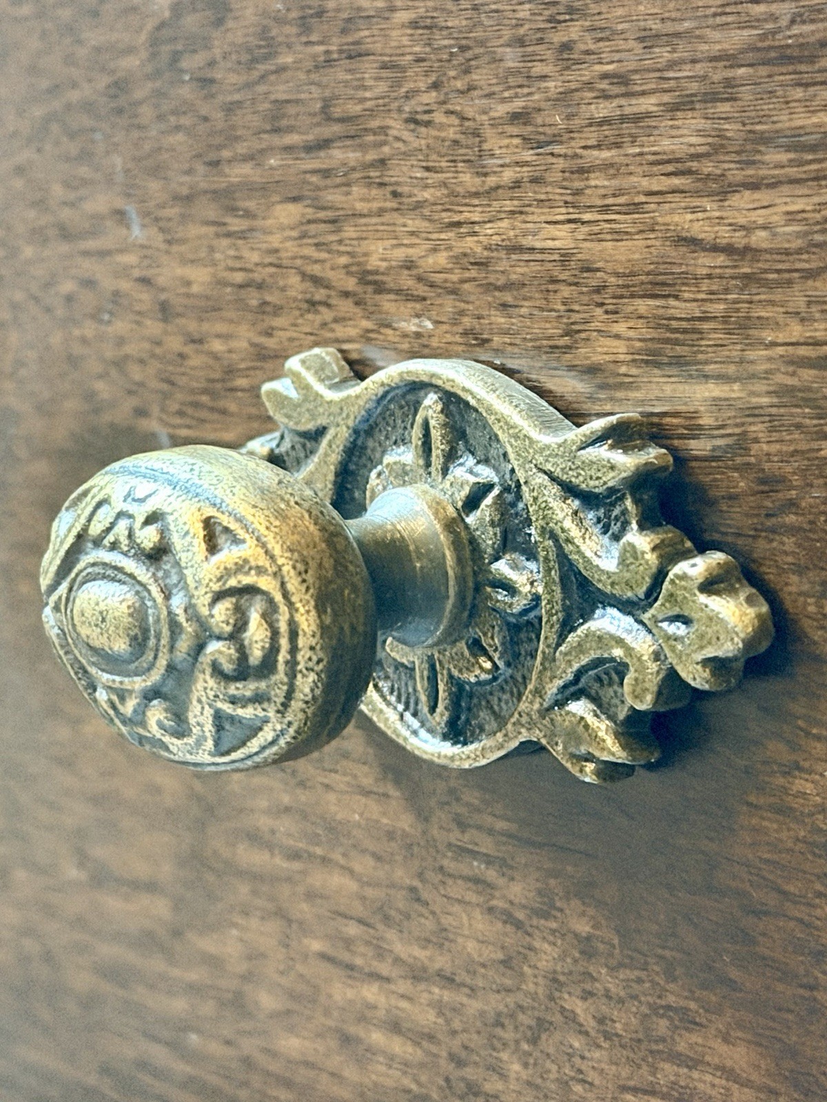 2 Antique Brass Drawer Pull Hardware Handle Vintage Cabinet Door Knob DIY