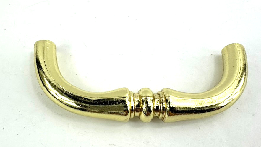 Lot of 5 Vintage Amerock High Gloss Gold Tone 334-1 Hardware Pulls With Screws