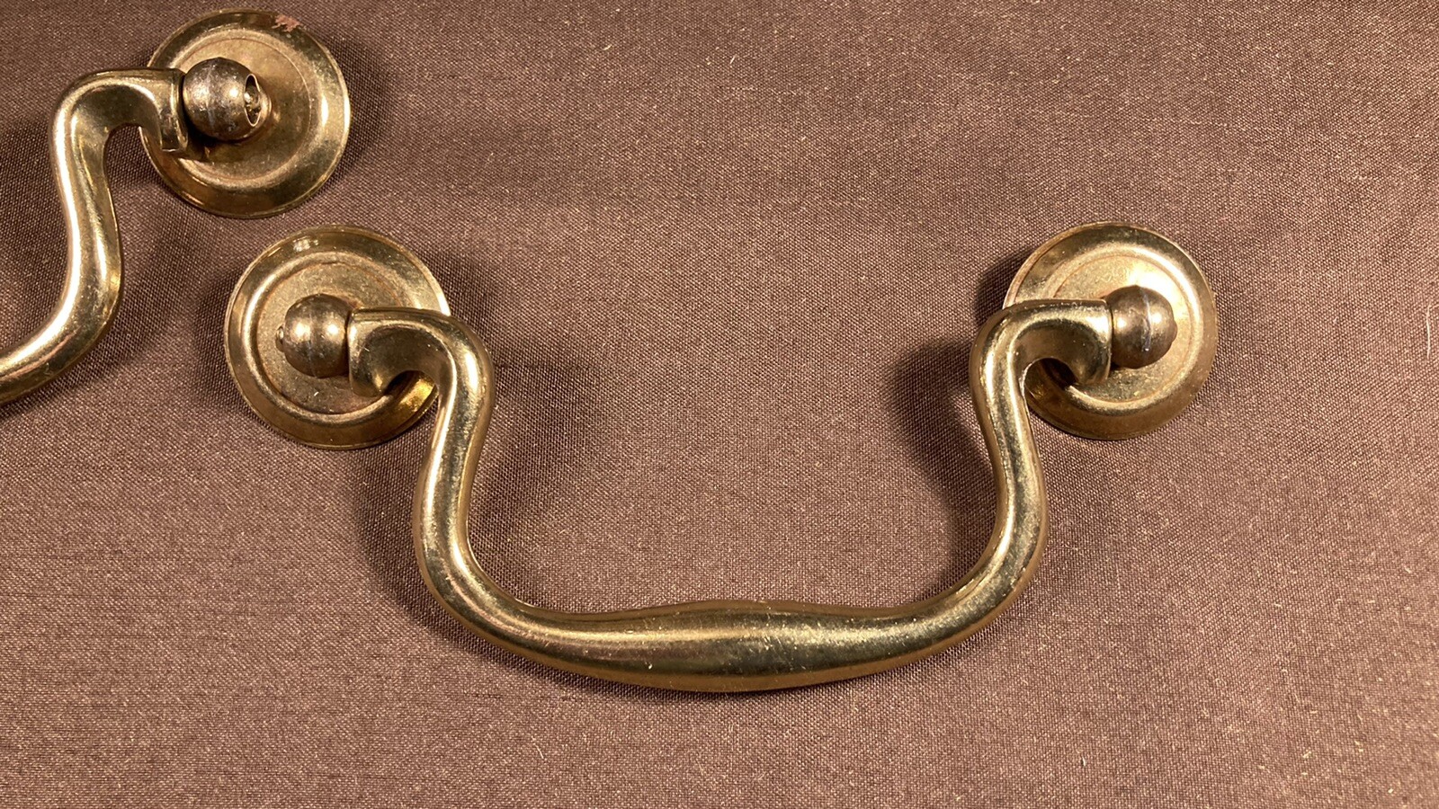 2 Keeler Brass Co. Bail Pull for Vtg Antique Dresser Furniture 3 3/4″ Centers