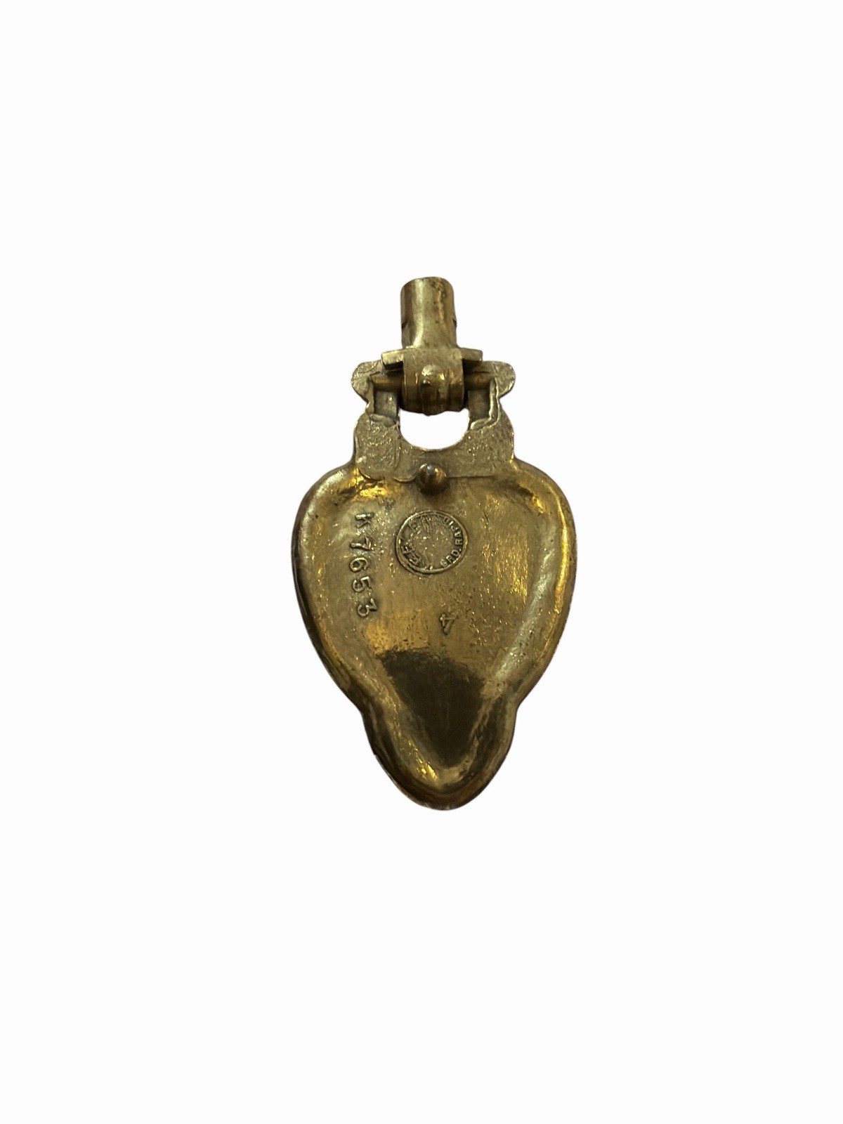 4 Total Vintage Brass Drawer Pulls 2 Piece Pendant Hardware Keeler Brass Co 7653