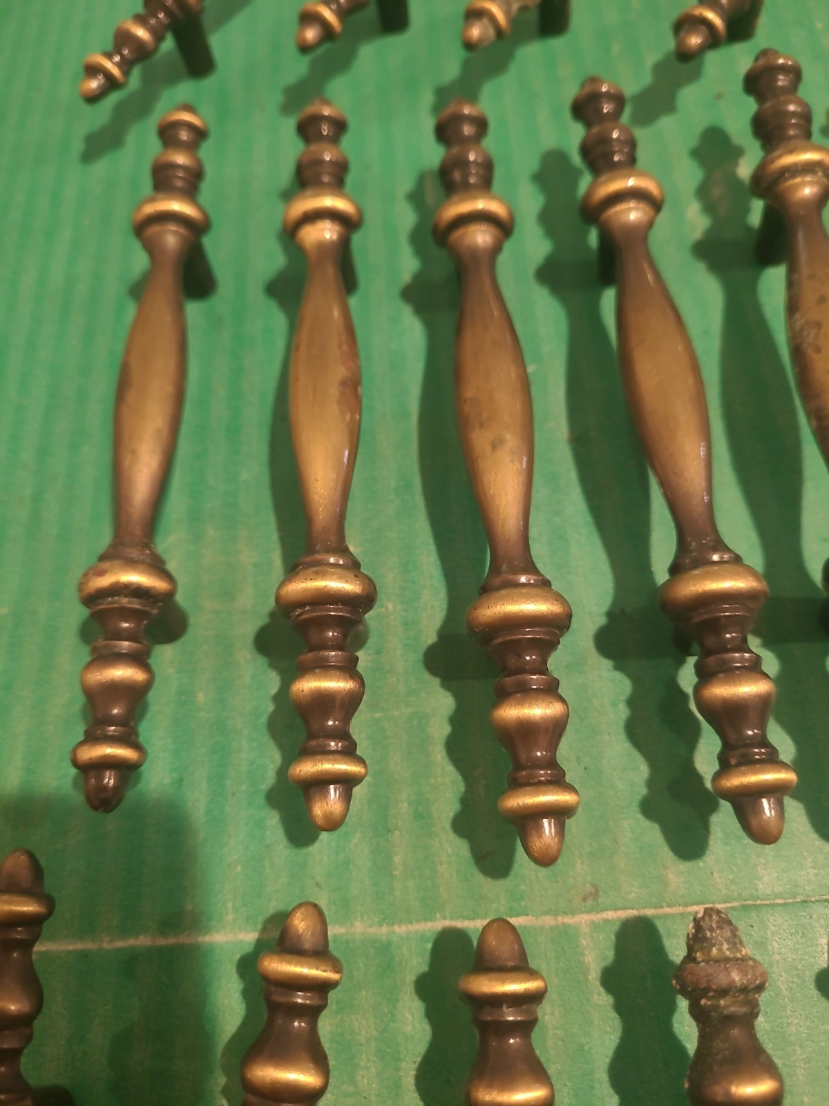 25 Amerock Colonnade 1968 Drawer Pull Handle 150-1 Antique English Brass 3″ COC