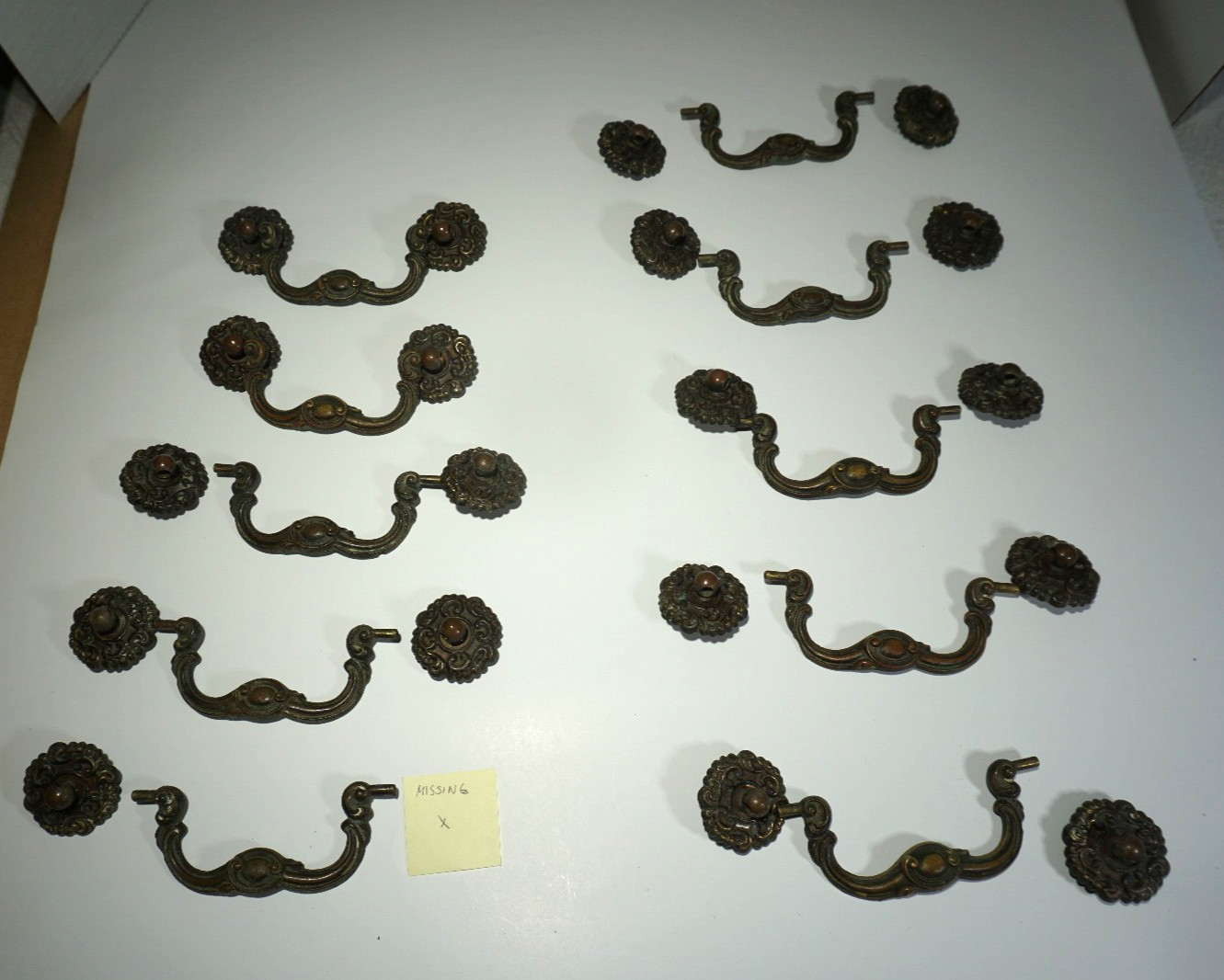 Vintage Keeler Brass Company’s Drop Bail Drawer Pulls Lot K6613 As Is
