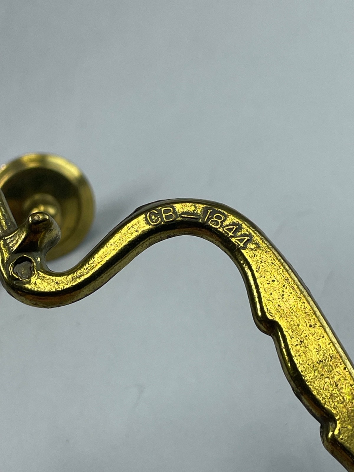 Bail Handle CB-1844 For Drop Pull Repair Dark Aged Brass 3-7/8″ Length Vintage