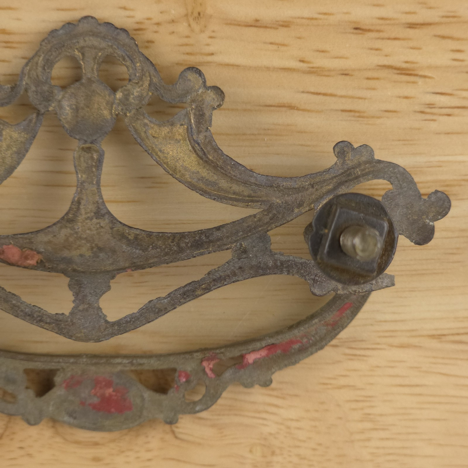 Vintage Brass Drop Bail Handle Drawer Cabinet Pulls Lot of 3 Antique Patina
