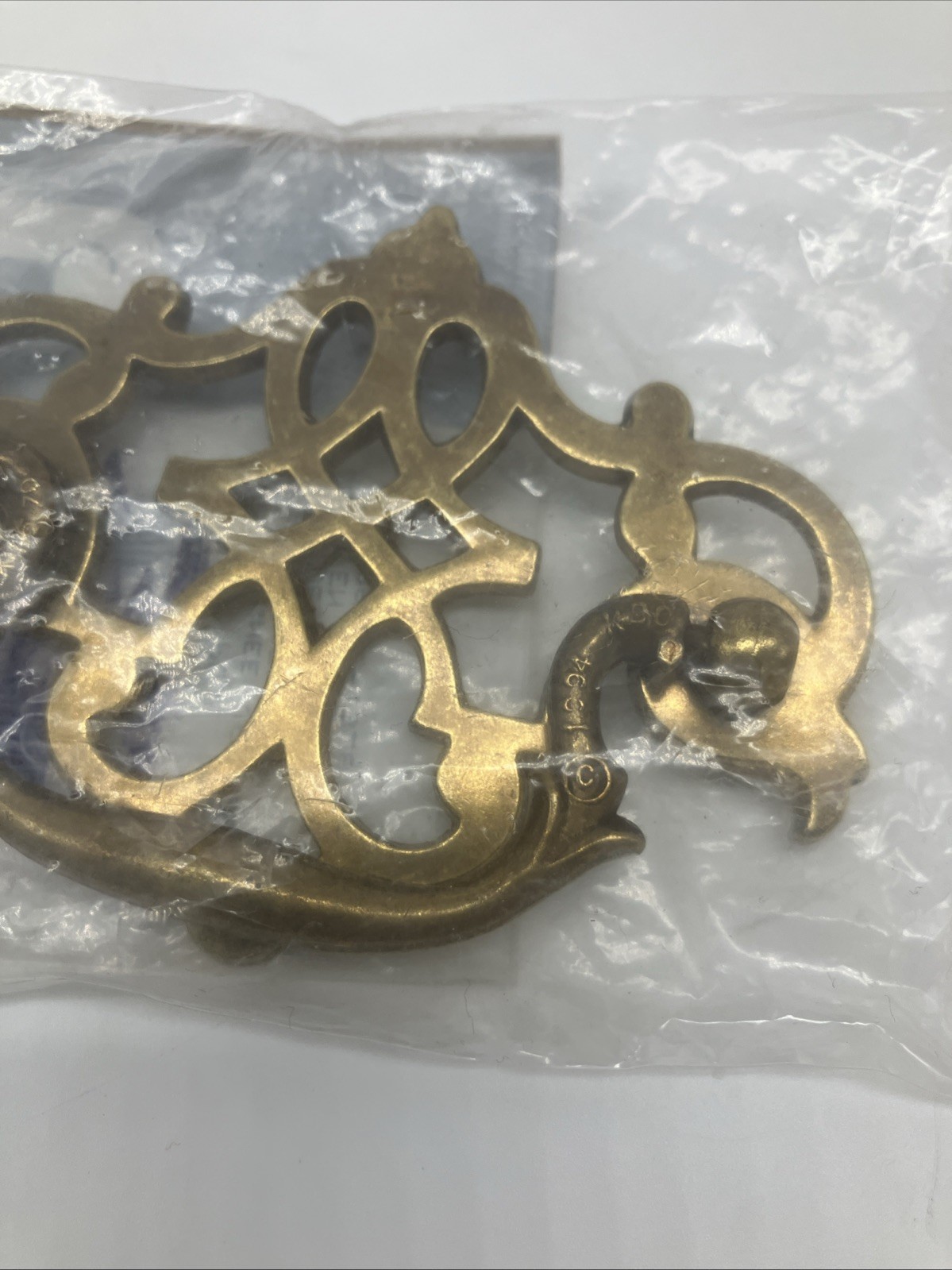Belwith Chippendale Drawer Drop Bail Pull Handle Brigh Polished Brass 3″ Centers