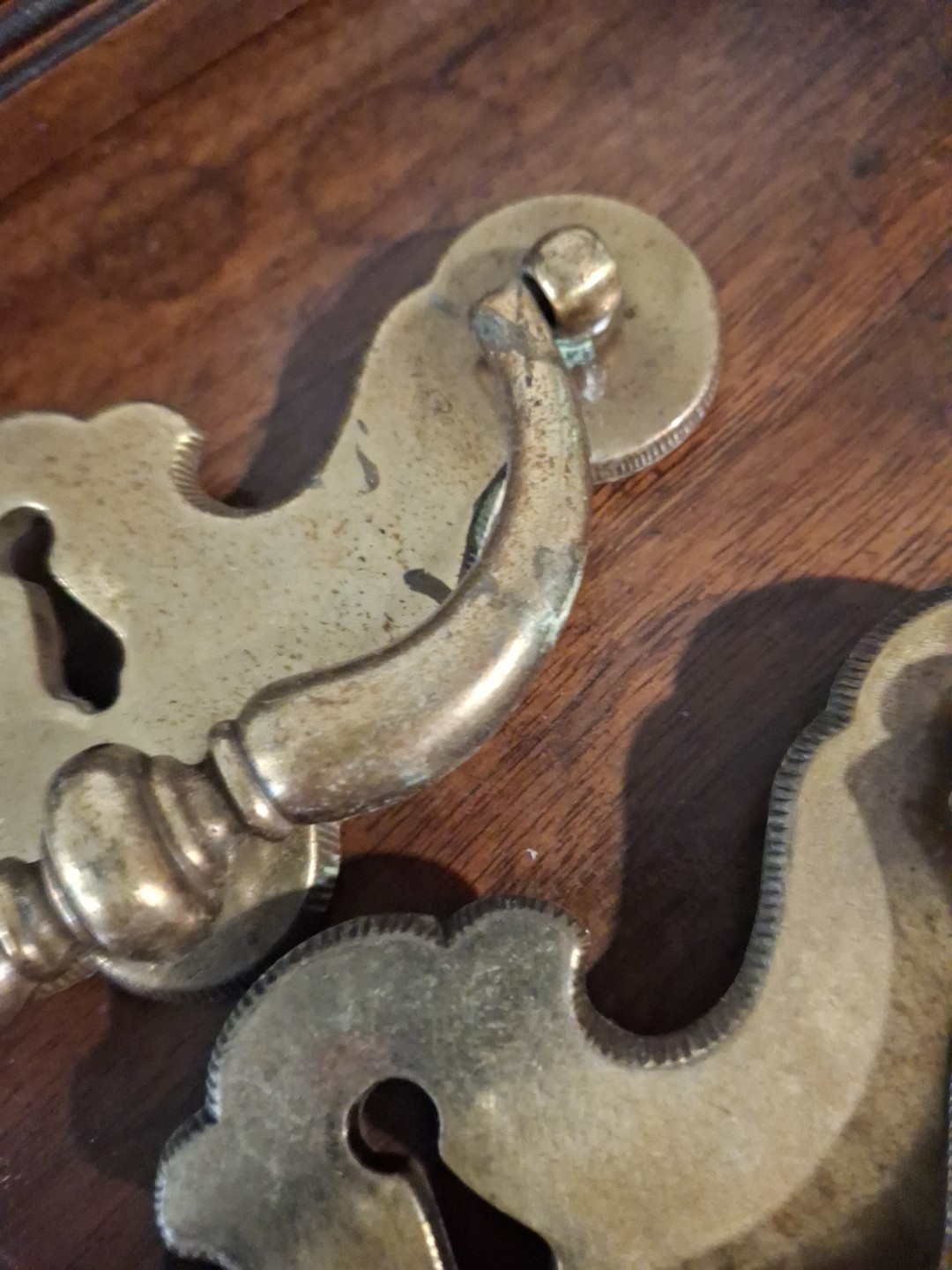 Lot Of 7 Keller Brass Company 1 Drop Pull Handles,4.5″ C2C Salvaged
