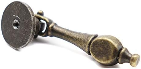 10-Pack Antique Vintage Tear Drop Pulls with Pendant for Dresser Drawer Cabniet