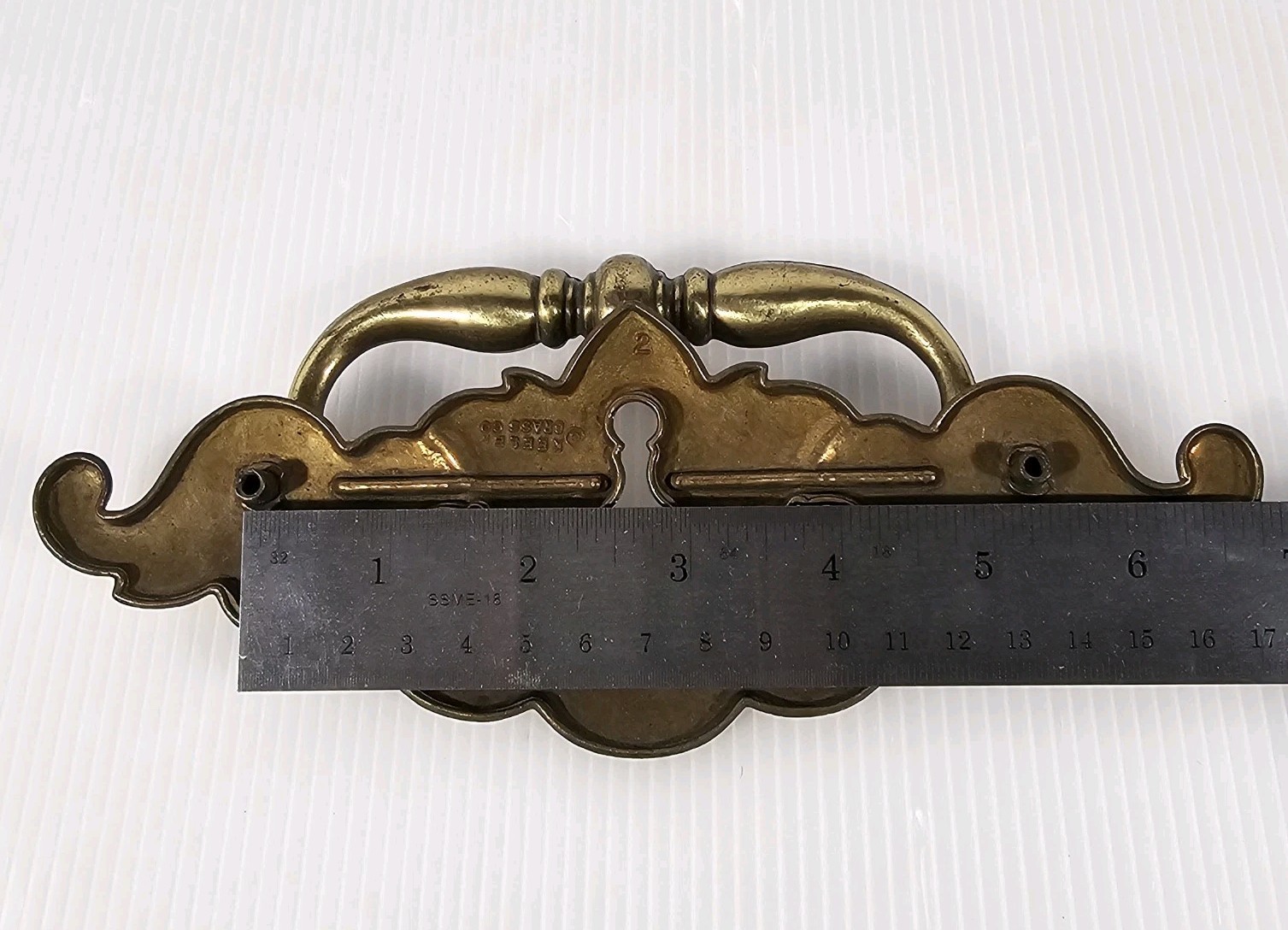 4 Vintage Keeler Brass Co. N12710 Drawer Pulls 8 Inch, Set of 4, Large
