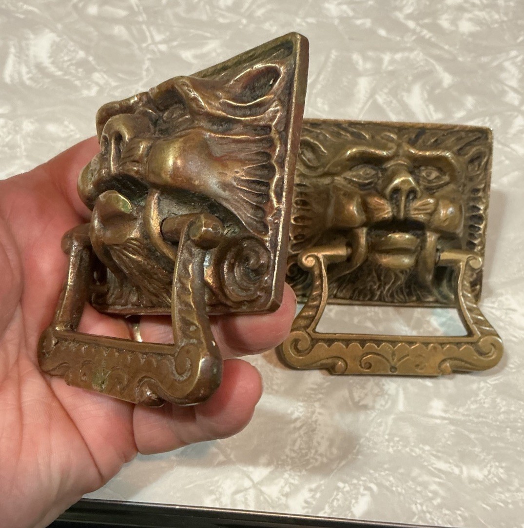 FANCY VICTORIAN LION “OLD MAN WINTER” BRONZE OLD Original Priced per pull