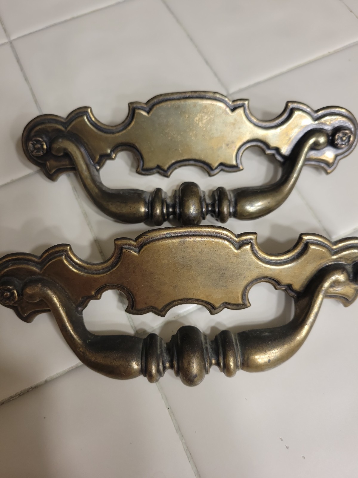 Keeler Brass Co. Drawer Pull Handle Chippendale KBC N08627 Vintage Lot of 4