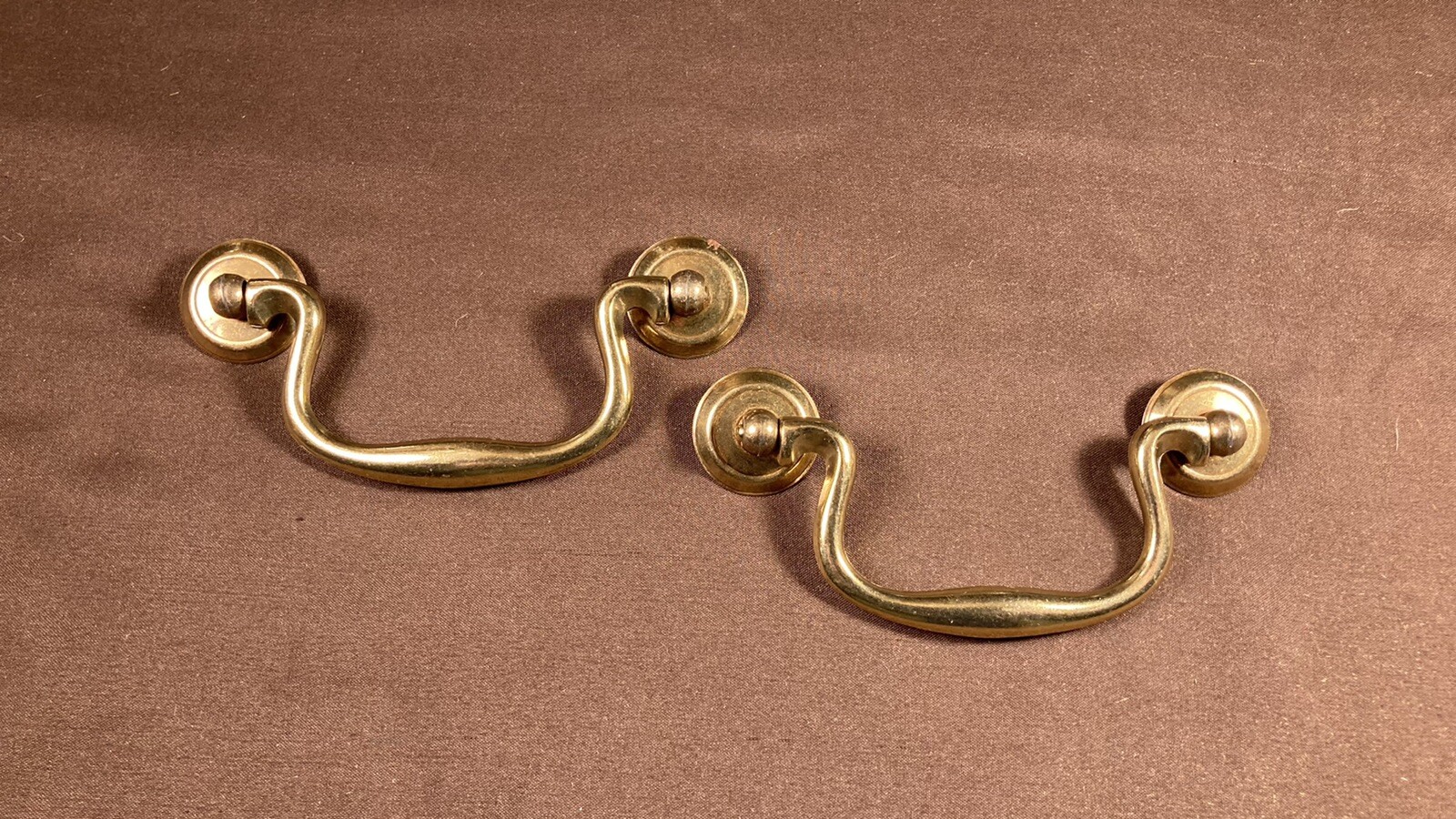 2 Keeler Brass Co. Bail Pull for Vtg Antique Dresser Furniture 3 3/4″ Centers