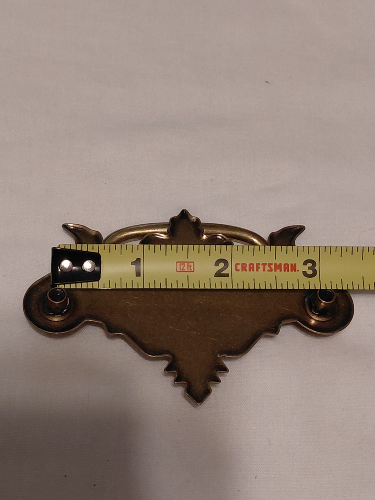 Vintage 3 3/4″ Brass Finish Chippendale Batwing Style Drawer Pulls Handles (6)