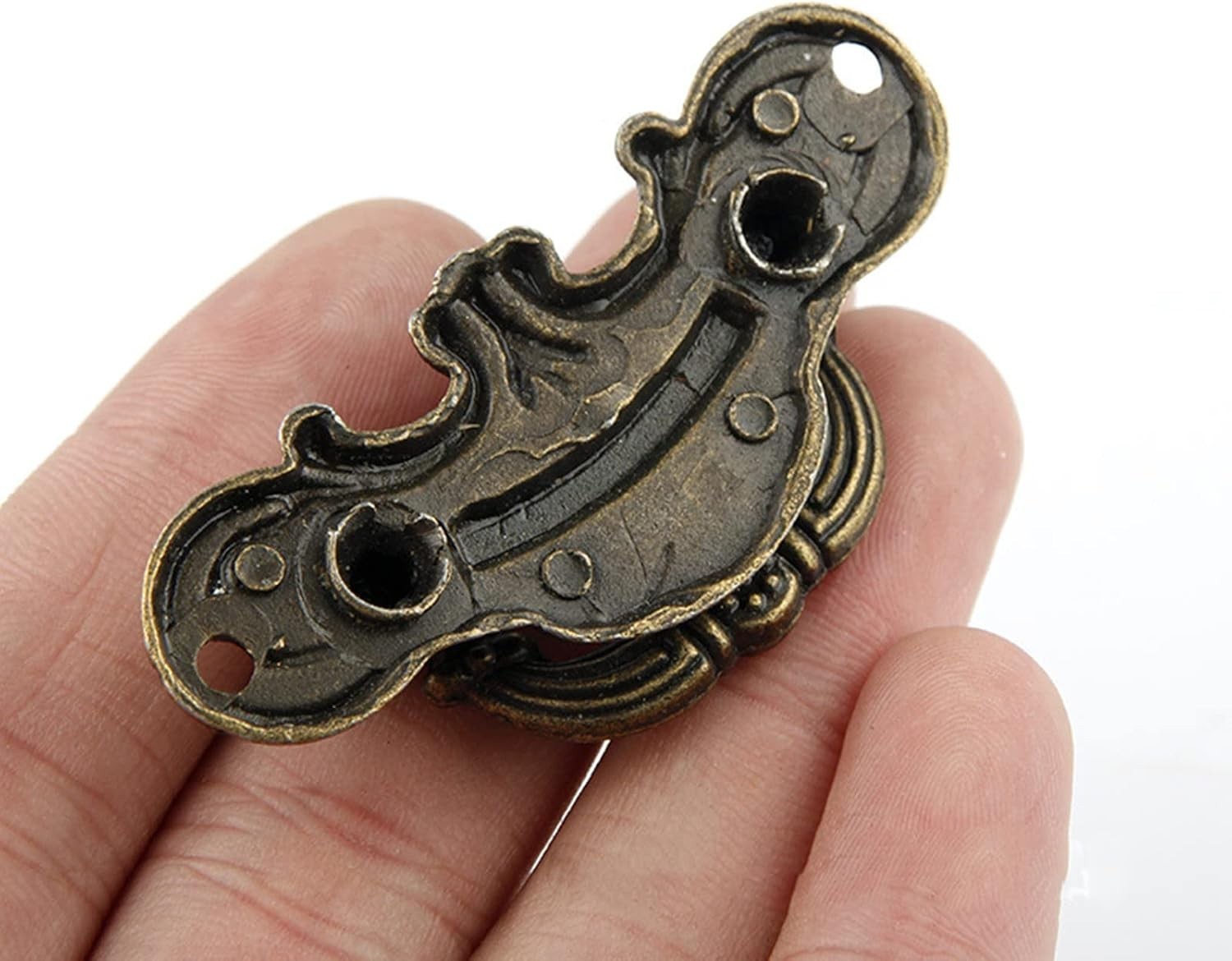 2-Pack Vintage Antique Bronze Pull Handle For Drawer Jewelry Box 2.32″x1.1″ New