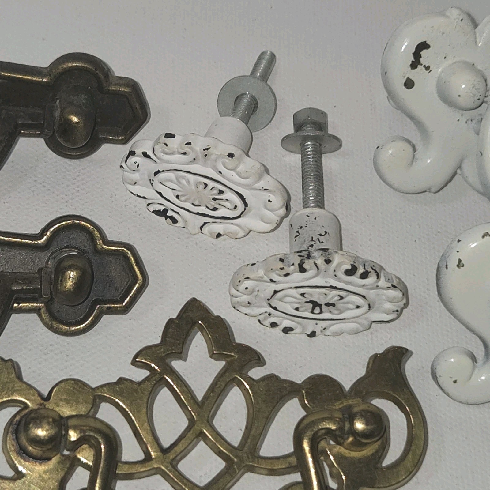 Antique Vintage Furniture Hardware Lot 47 Drawer Pulls Knobs Cabinet Salvage