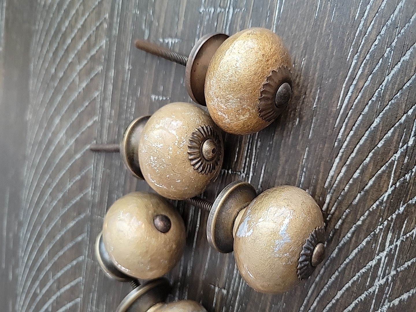 Antique/Vintage Handles Hardware Lot Of 6 Furniture Drawer Pulls Handles Metal