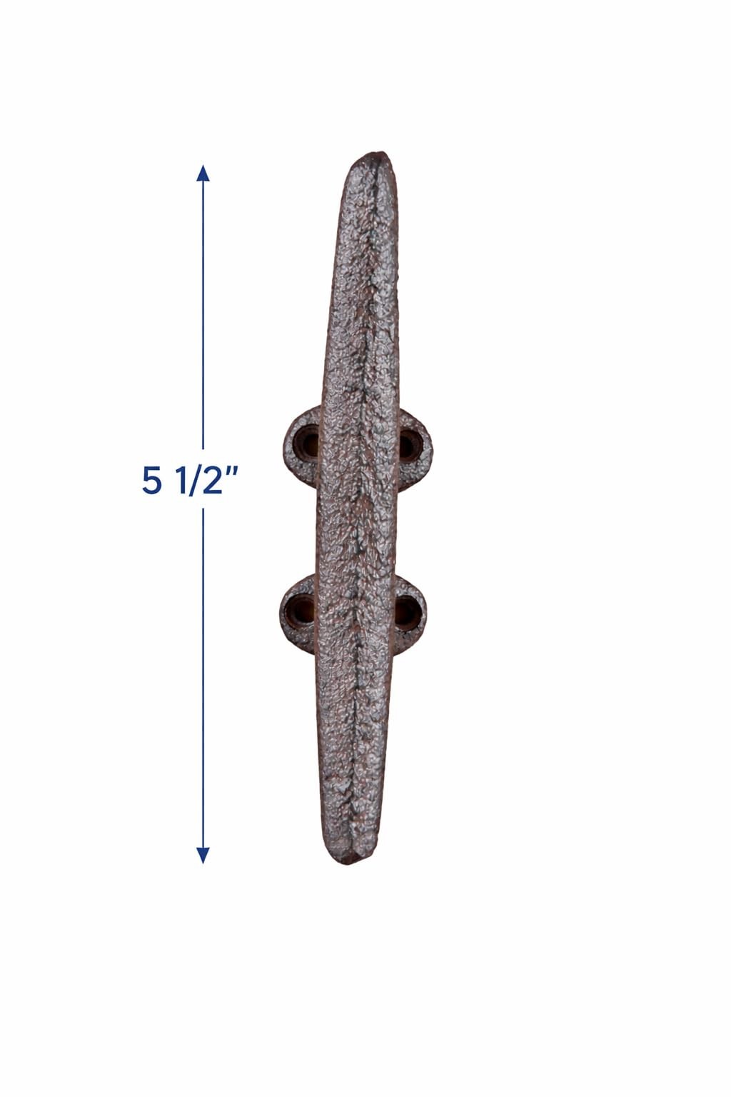 Midwest Craft House Cast Iron 2 Cleat Nautical Wall 5 1/2″, Rustic Brown