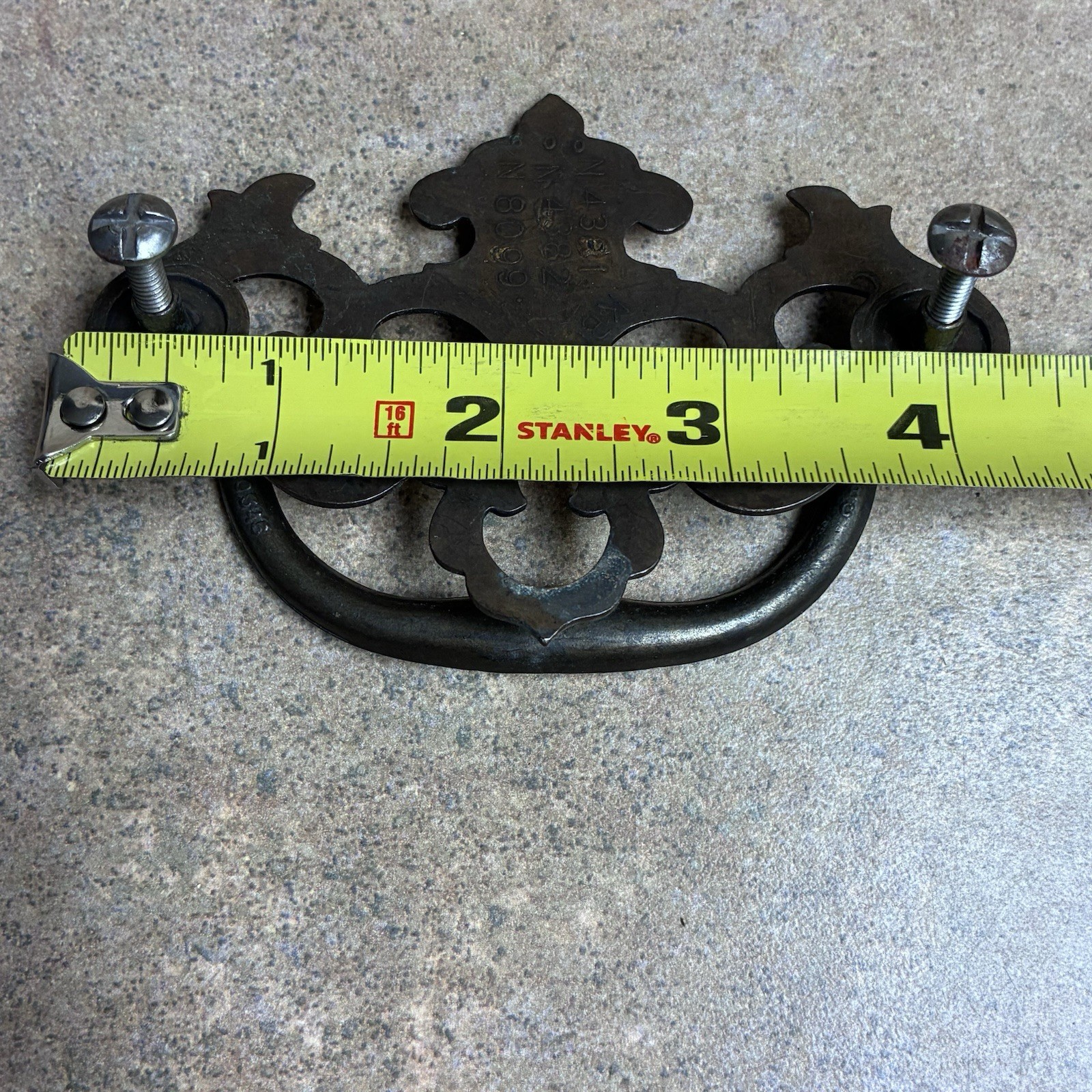 Vtg Set Of 5 KBC Keeler Brass Co Chippendale Drawer Pulls Model 600
