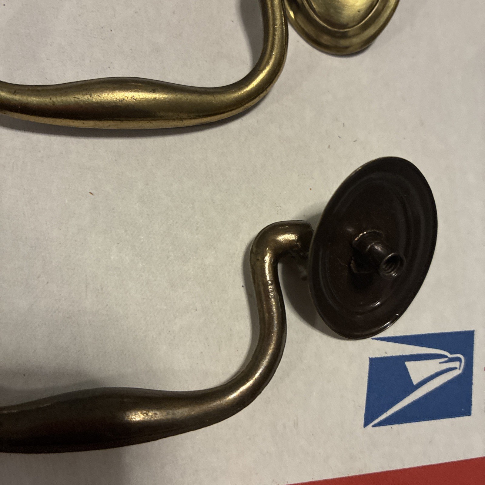 5pcsDrexel Esperanto Drawer Pull Tall Dresser Brass Vintage Drop Bail MCM Handle