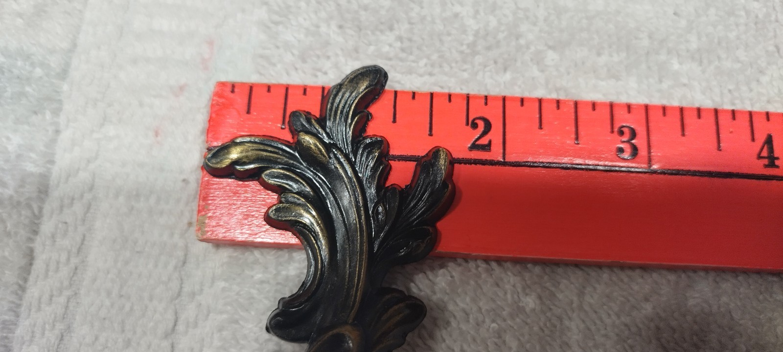 11 NOS Vintage French Provincial Drawer Pulls 3″ centers Solid Brass w/Screws