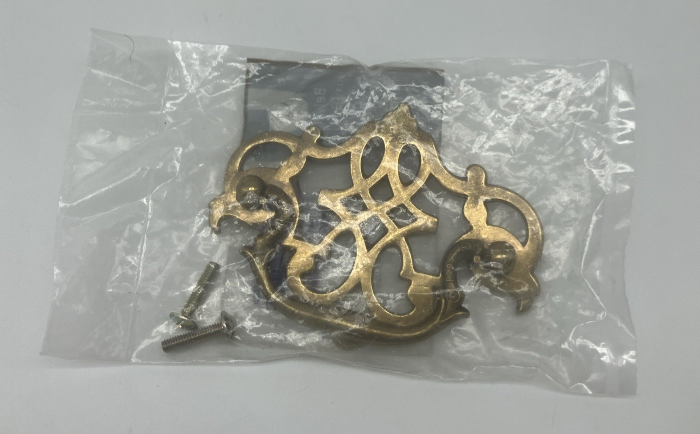 Belwith Chippendale Drawer Drop Bail Pull Handle Brigh Polished Brass 3″ Centers